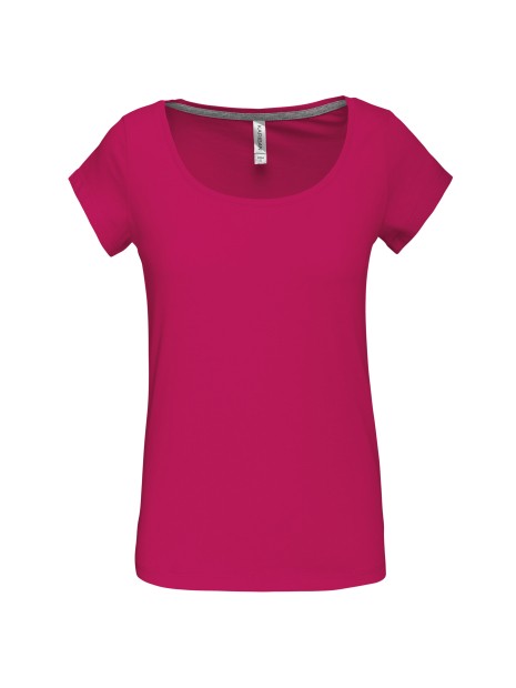KARIBAN T-shirt col bateau manches courtes femme /api/colors/0327c765-dd20-409c-911d-31f7a9b4c2f5 personnalisable