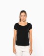 KARIBAN Ladies’ boat neck short-sleeved T-shirt T-Shirts personalisierbar
