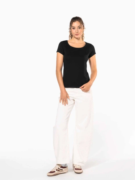 T-Shirts à personnaliser KARIBAN T-shirt col bateau manches courtes femme 