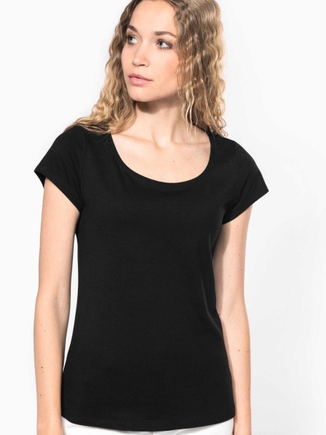 T-Shirts à personnaliser KARIBAN T-shirt col bateau manches courtes femme 