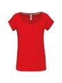 KARIBAN T-shirt col bateau manches courtes femme /api/colors/c953313a-9c9d-493b-934e-ddcf8fada2ae personnalisable