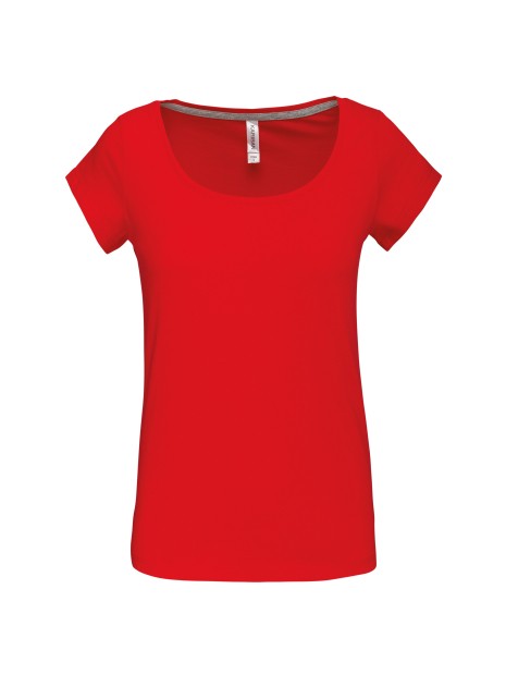 KARIBAN T-shirt col bateau manches courtes femme /api/colors/c953313a-9c9d-493b-934e-ddcf8fada2ae personnalisable