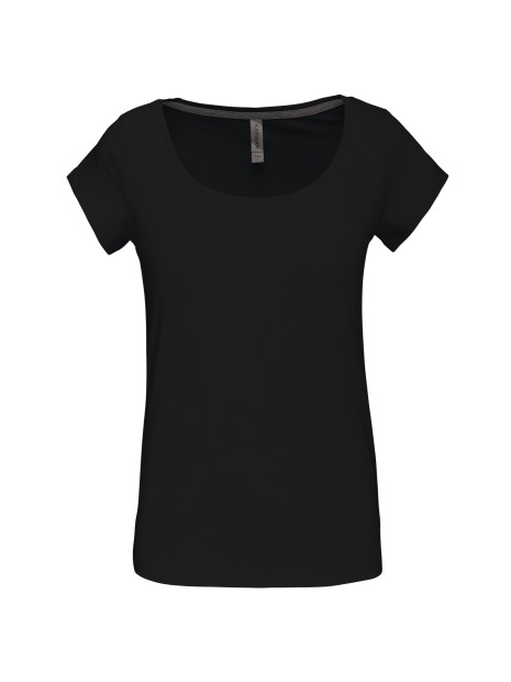 KARIBAN T-shirt col bateau manches courtes femme /api/colors/b9fdad4a-5e94-45cb-8c03-c08b349b28c3 personnalisable