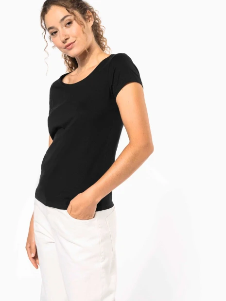 T-Shirts à personnaliser KARIBAN T-shirt col bateau manches courtes femme 