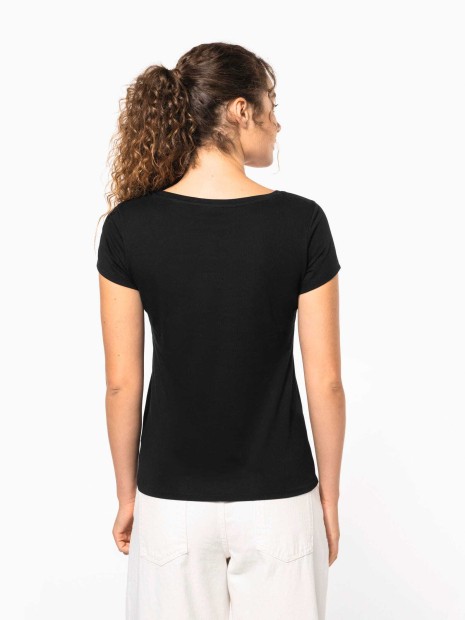 T-Shirts à personnaliser KARIBAN T-shirt col bateau manches courtes femme 