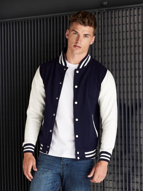 Vestes à personnaliser AWDIS VARSITY JACKET 