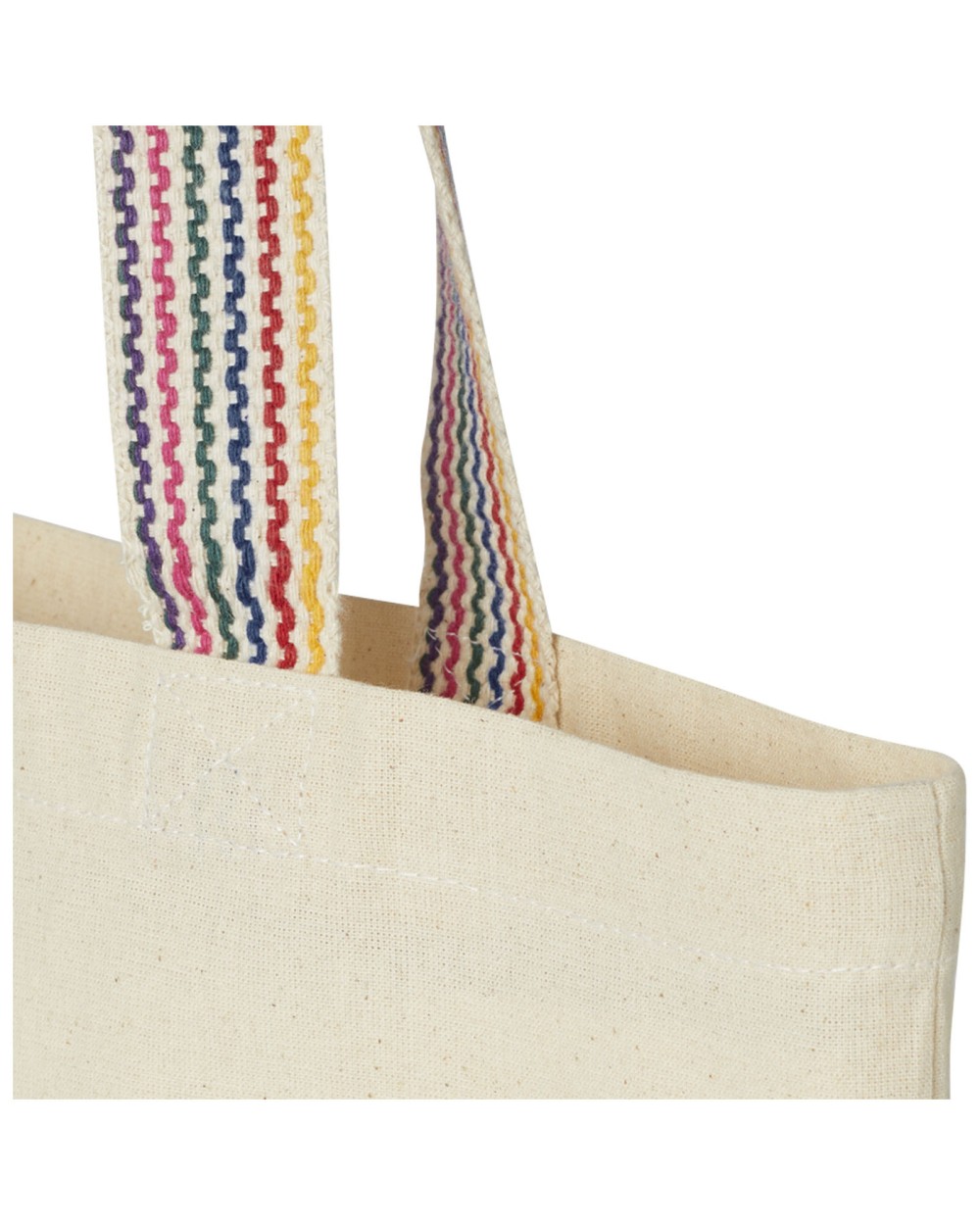 Tote bags personnalisable 4DO Sac shopping Rainbow de 5 l en coton recyclé 180 g/m²