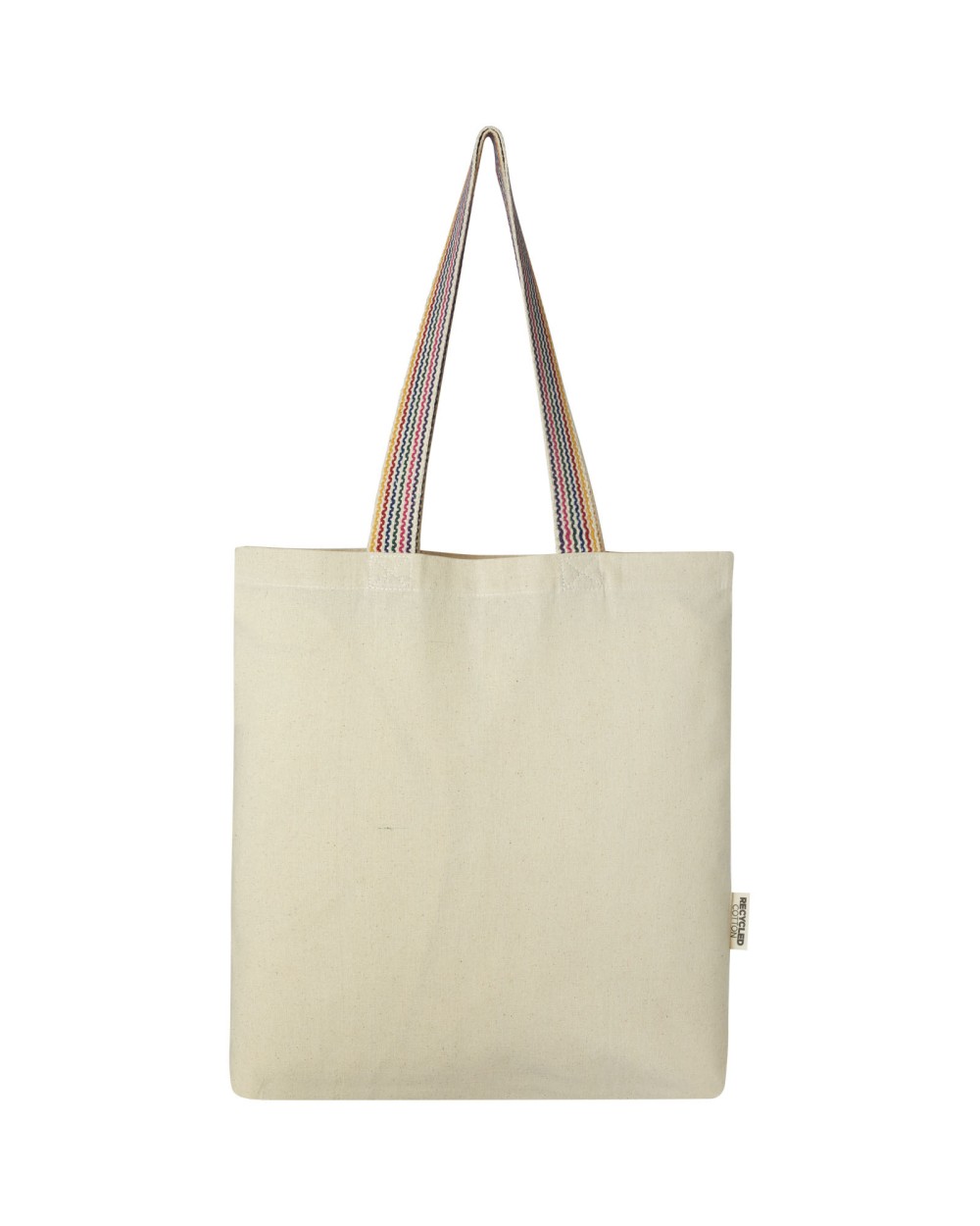 Tote bags personnalisable 4DO Sac shopping Rainbow de 5 l en coton recyclé 180 g/m²