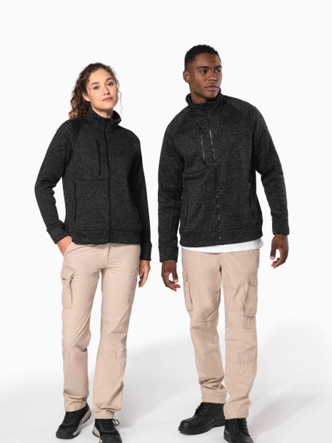 Vestes à personnaliser KARIBAN Veste zippée chinée homme 