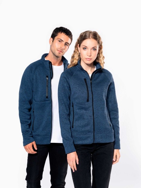 Vestes à personnaliser KARIBAN Veste zippée chinée homme 