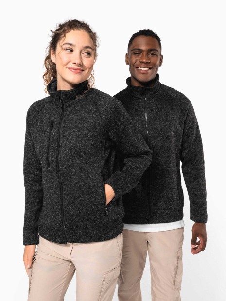 Vestes à personnaliser KARIBAN Veste zippée chinée homme 