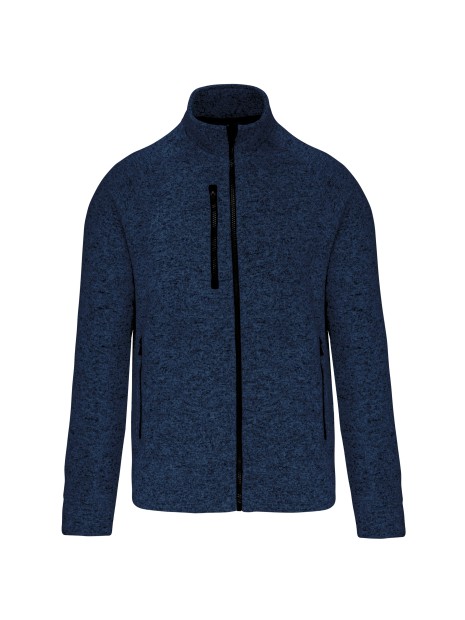 KARIBAN Veste zippée chinée homme /api/colors/ba43b33d-e5ee-4ca0-95b9-46fe8cf8869e personnalisable