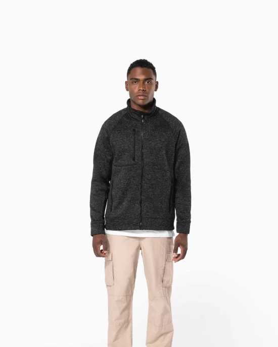 Vestes personnalisable Kariban Veste zippée chinée homme