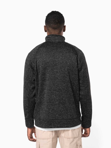 Vestes à personnaliser KARIBAN Veste zippée chinée homme 