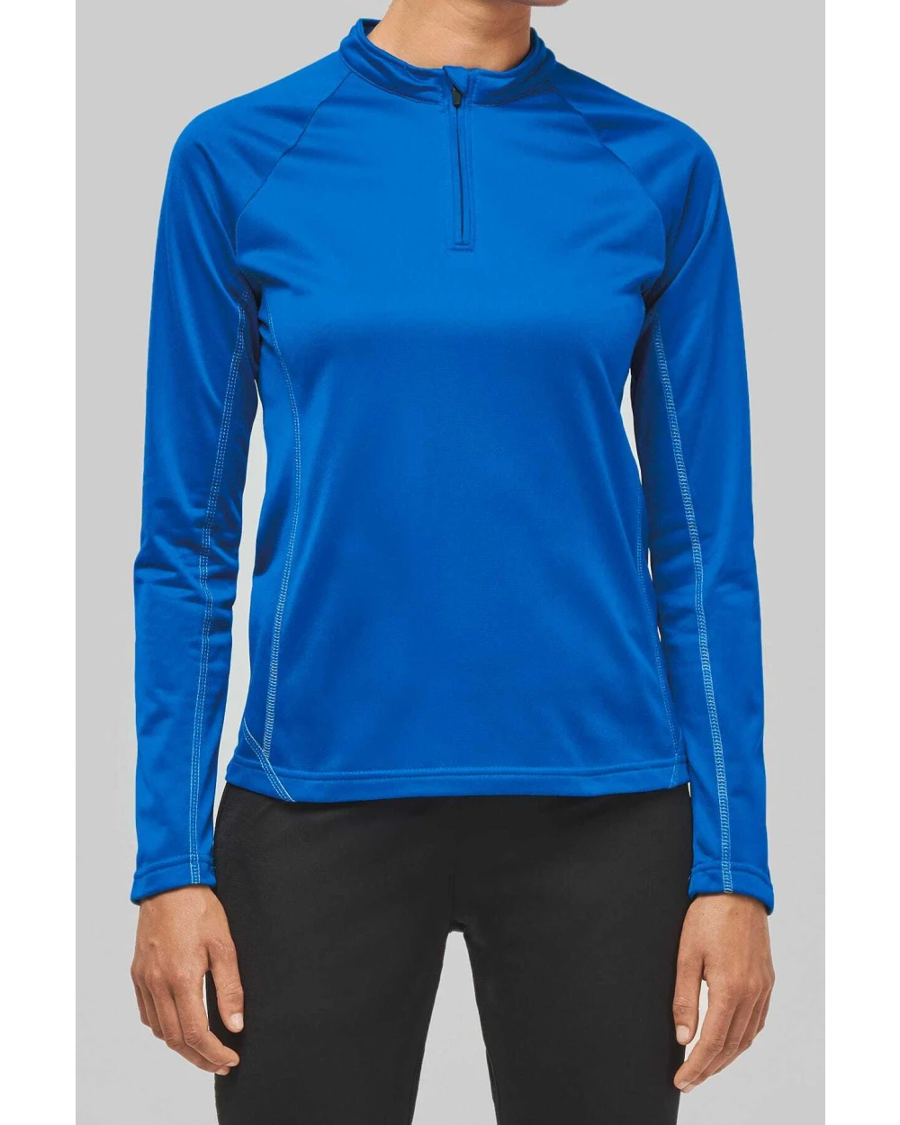 Sweat-shirts personnalisable PROACT Haut de sport manches longues ¼ zip femme