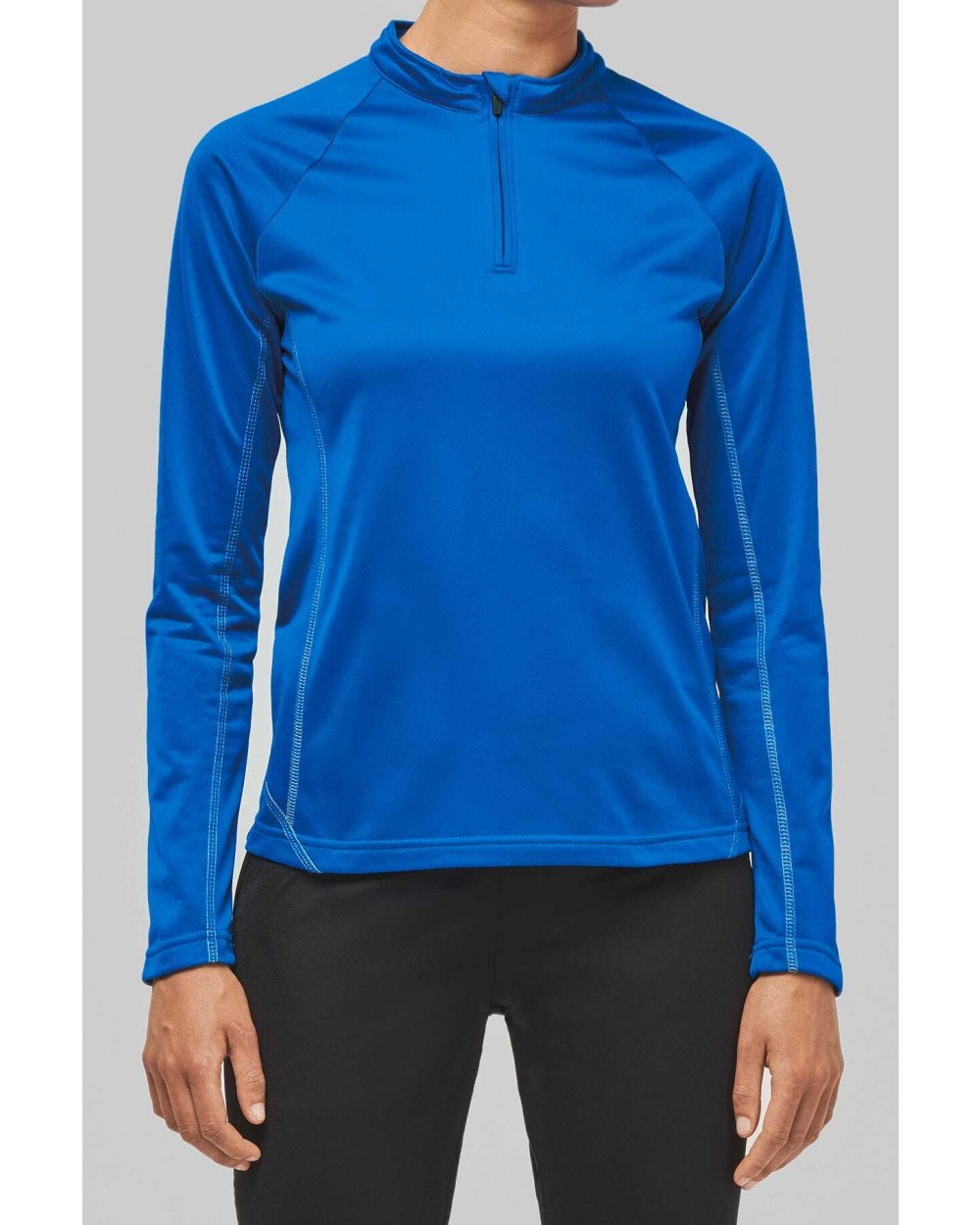 Sweat-shirts personnalisable PROACT Haut de sport manches longues ¼ zip femme