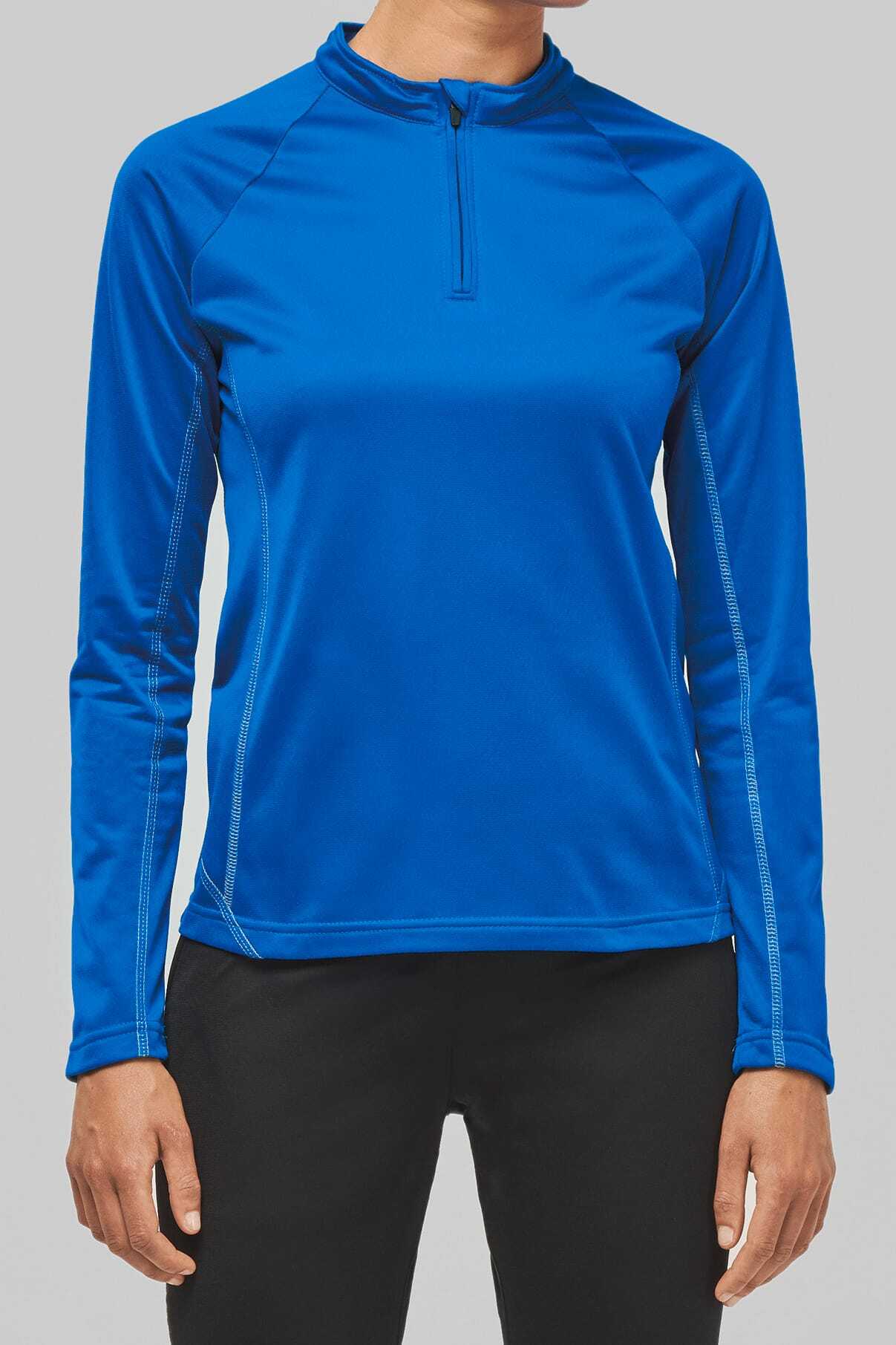 Sweat-shirts personnalisable PROACT Haut de sport manches longues ¼ zip femme