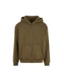 Sweat-shirts personnalisable BUILD YOUR BRAND STONEWASH HEAVY ZIP HOODIE