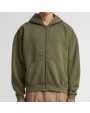 Sweaters & hoodies BUILD YOUR BRAND STONEWASH HEAVY ZIP HOODIE voor bedrukking &amp; borduring