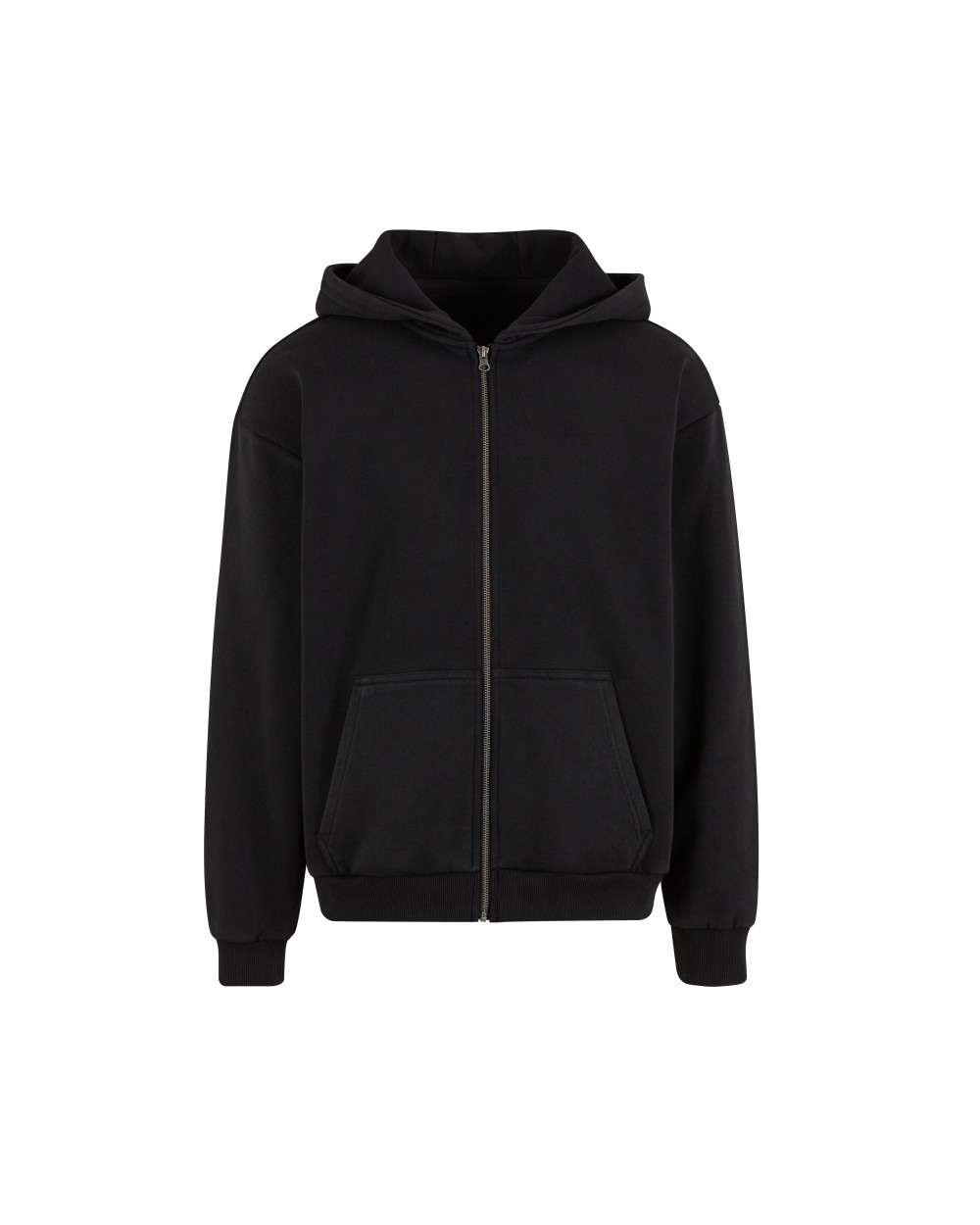 Sweat-shirts personnalisable BUILD YOUR BRAND STONEWASH HEAVY ZIP HOODIE
