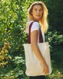 NEUTRAL TWILL BAG WITH CONTRAST HANDLES Taschen personalisierbar