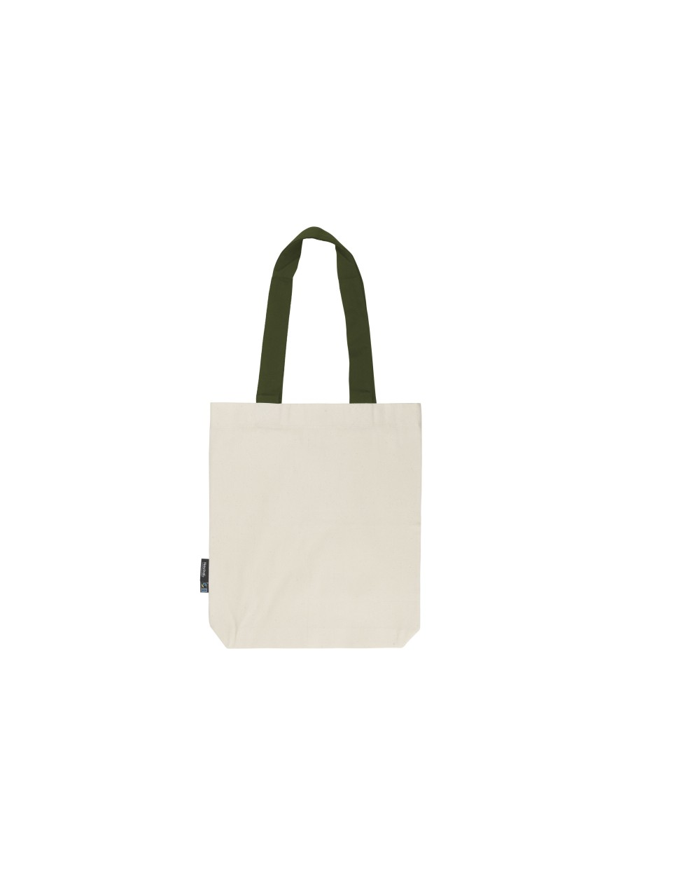 NEUTRAL TWILL BAG WITH CONTRAST HANDLES Taschen personalisierbar