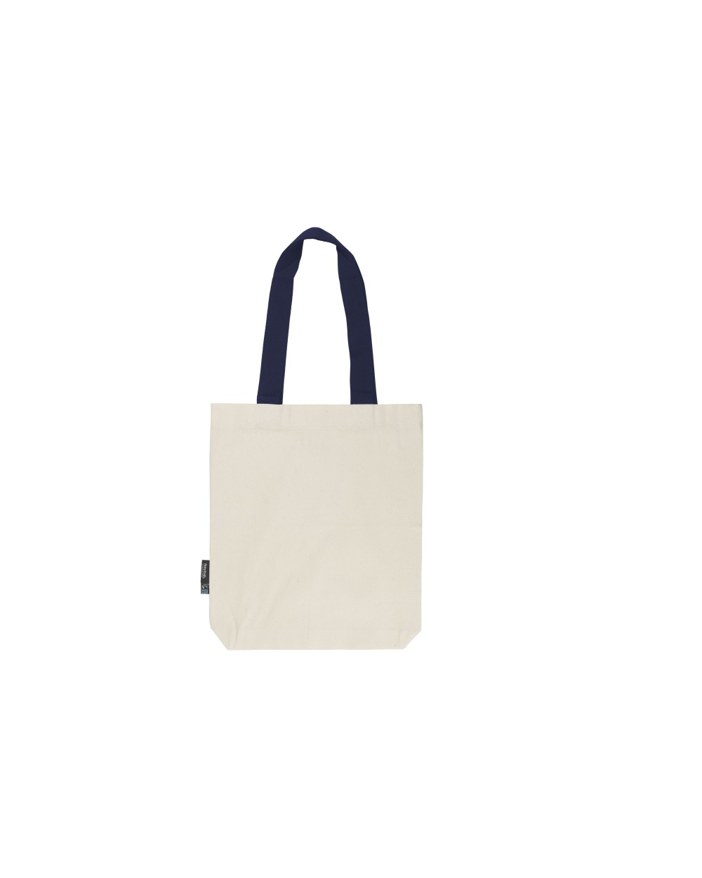 NEUTRAL TWILL BAG WITH CONTRAST HANDLES Taschen personalisierbar