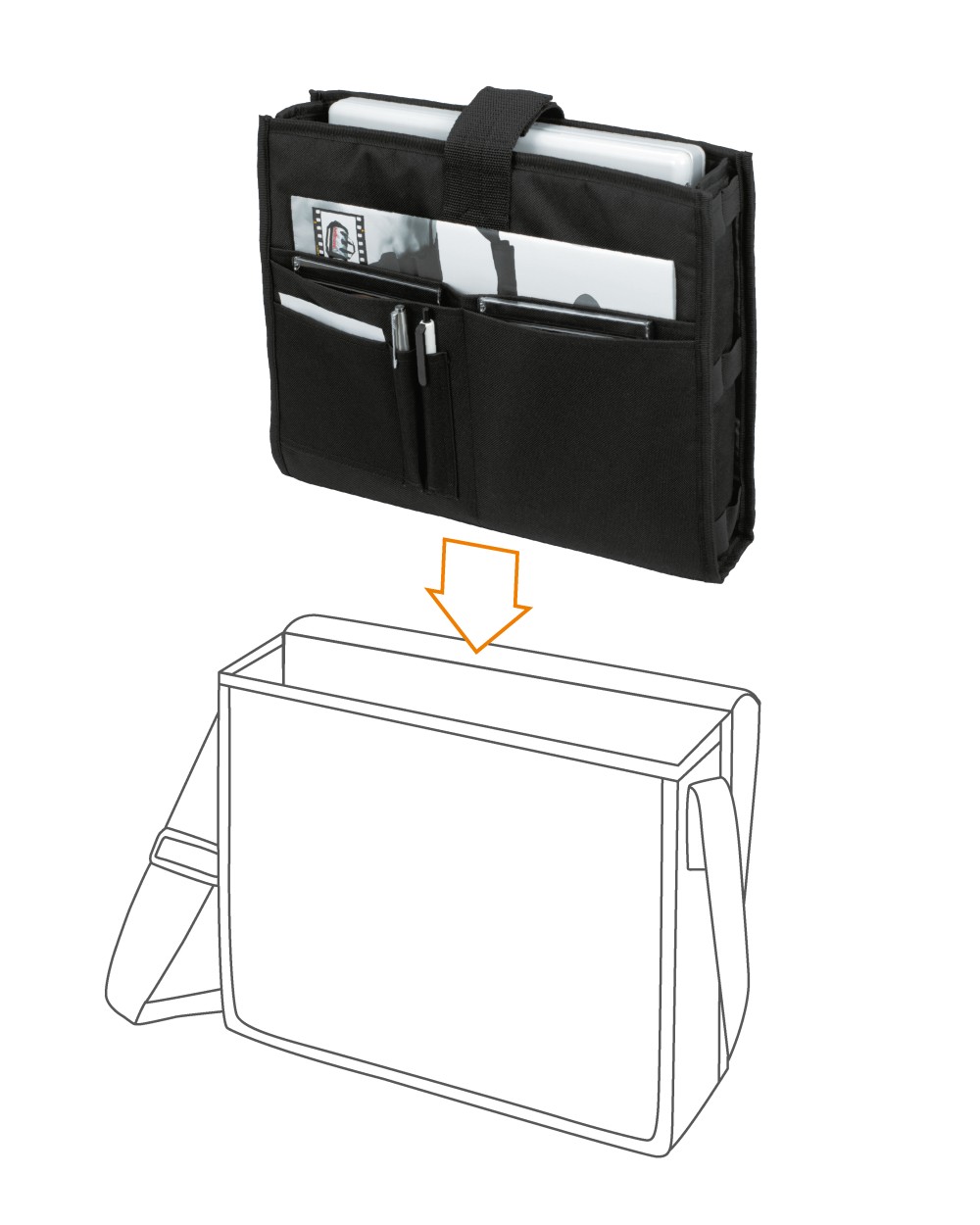 Tassen & Zakken HALFAR Laptop Inlay voor bedrukking &amp; borduring