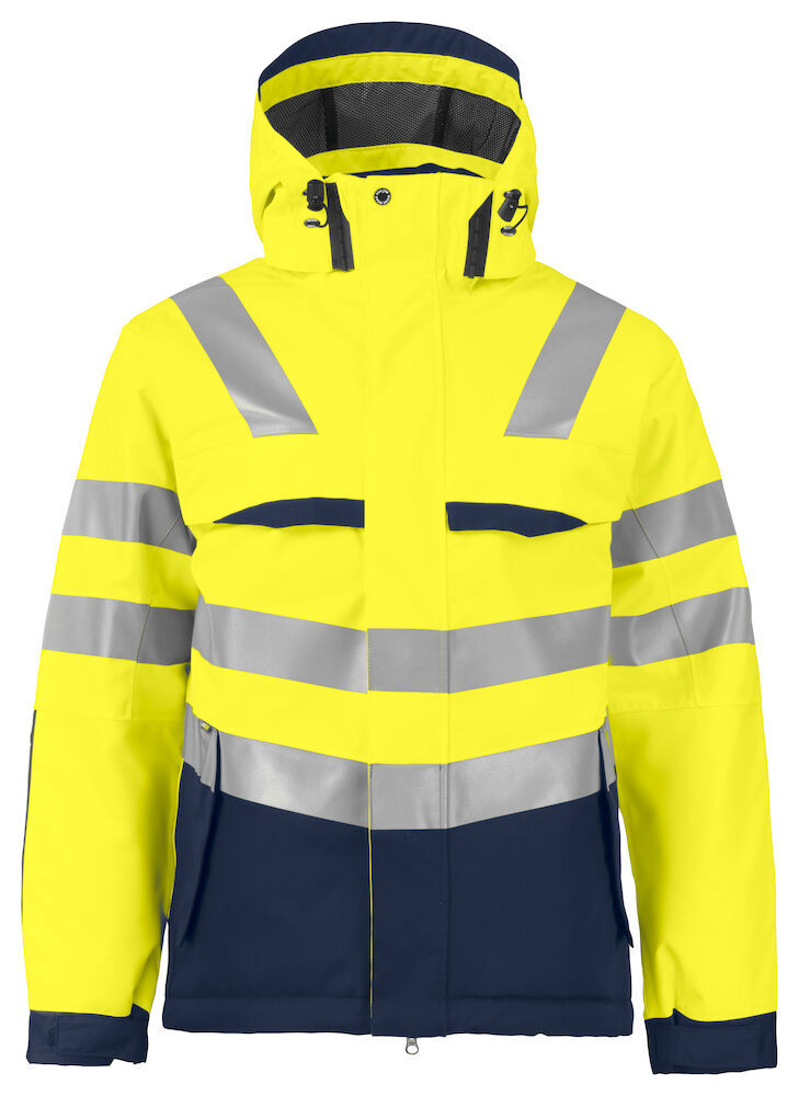 Vestes personnalisable PROJOB 6422 PARKA POLYESTER DOUBLEE - EN ISO 20471 CLASSE 3