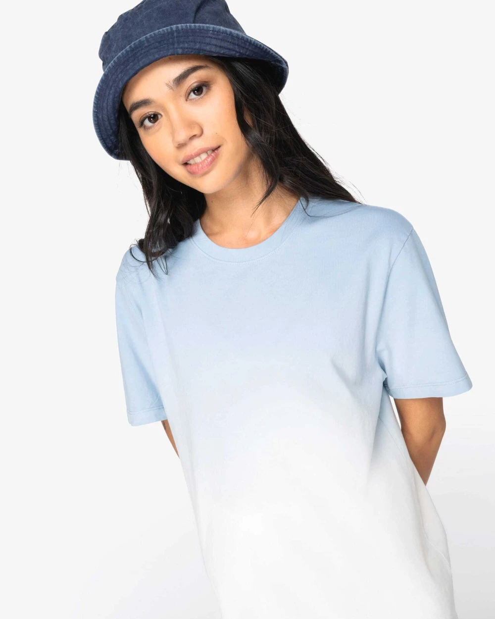 T-shirts NATIVE SPIRIT Ecologisch uniseks Dip Dye T-shirt voor bedrukking &amp; borduring