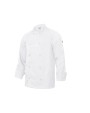 Vestes personnalisable VELILLA VESTE DE CUISINIER ML AVEC BOUTONS PRESSION