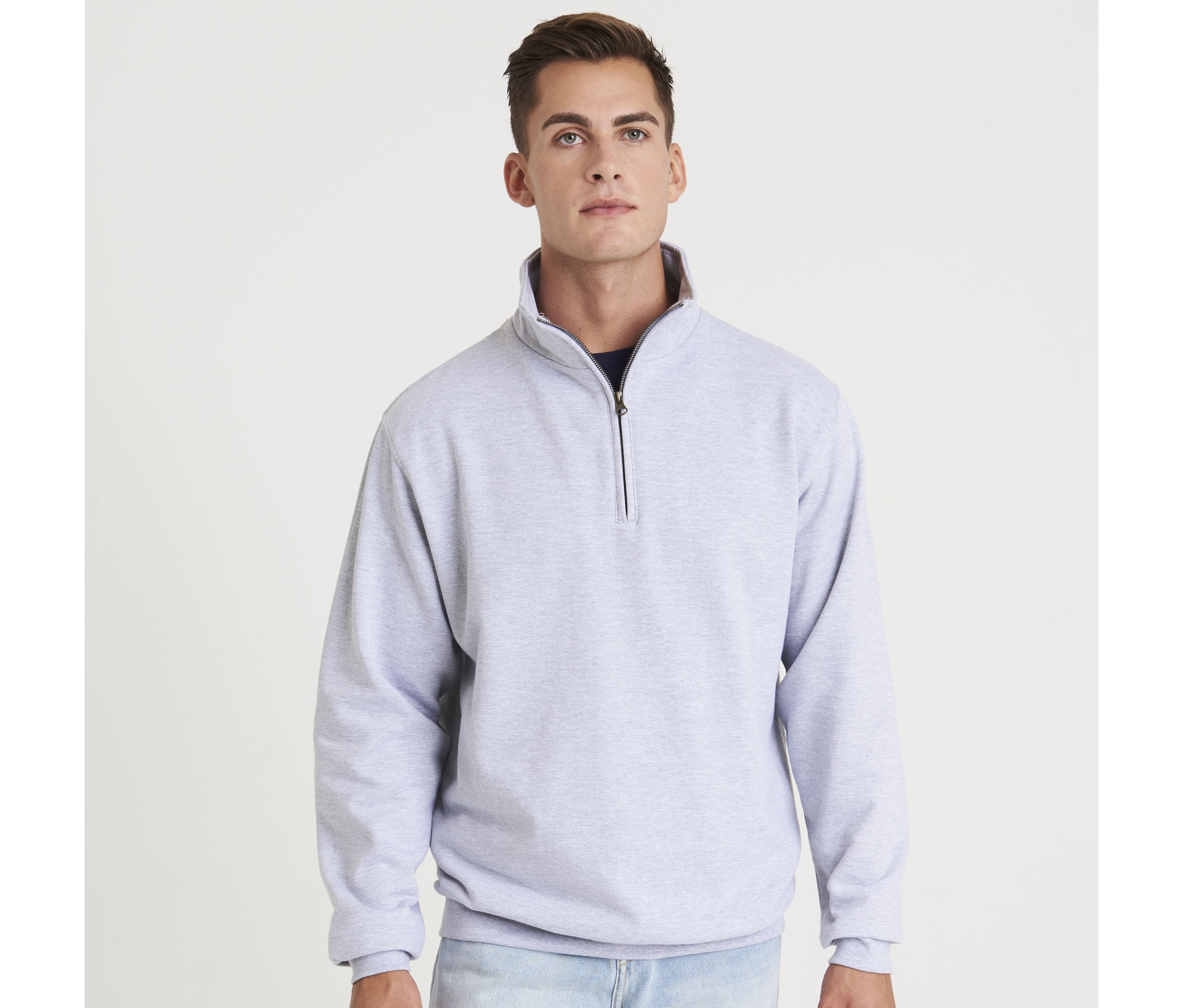 Sweat-shirts personnalisable AWDIS SOPHOMORE 1/4 ZIP SWEAT