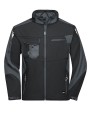 Softshells JAMES & NICHOLSON Workwear Softshell Jacket -STRONG- voor bedrukking &amp; borduring