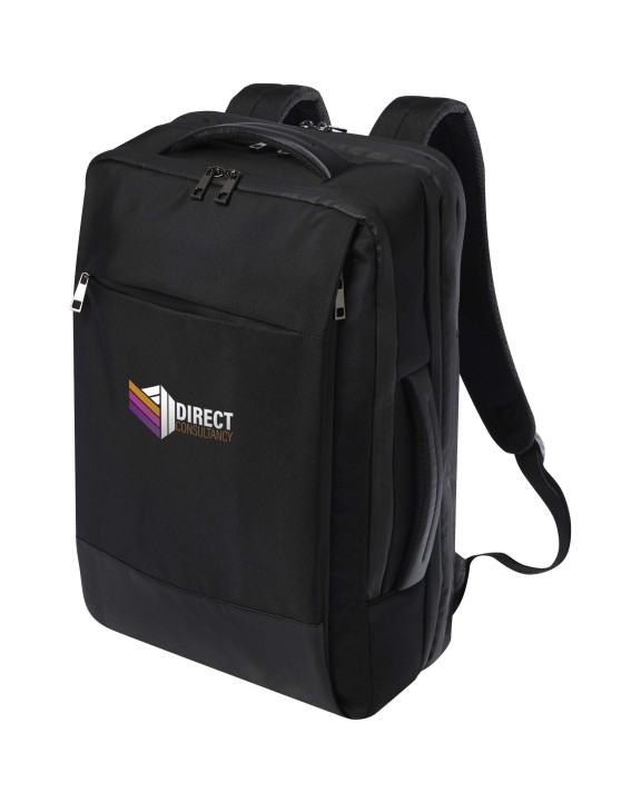 4DO Expedition Pro 35L, 17" GRS recycelter erweiterbarer Laptop-Rucksack Taschen personalisierbar