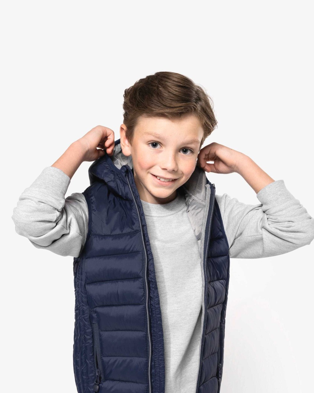 PROACT Bodywarmer mit Kapuze für Kinder Jacken personalisierbar