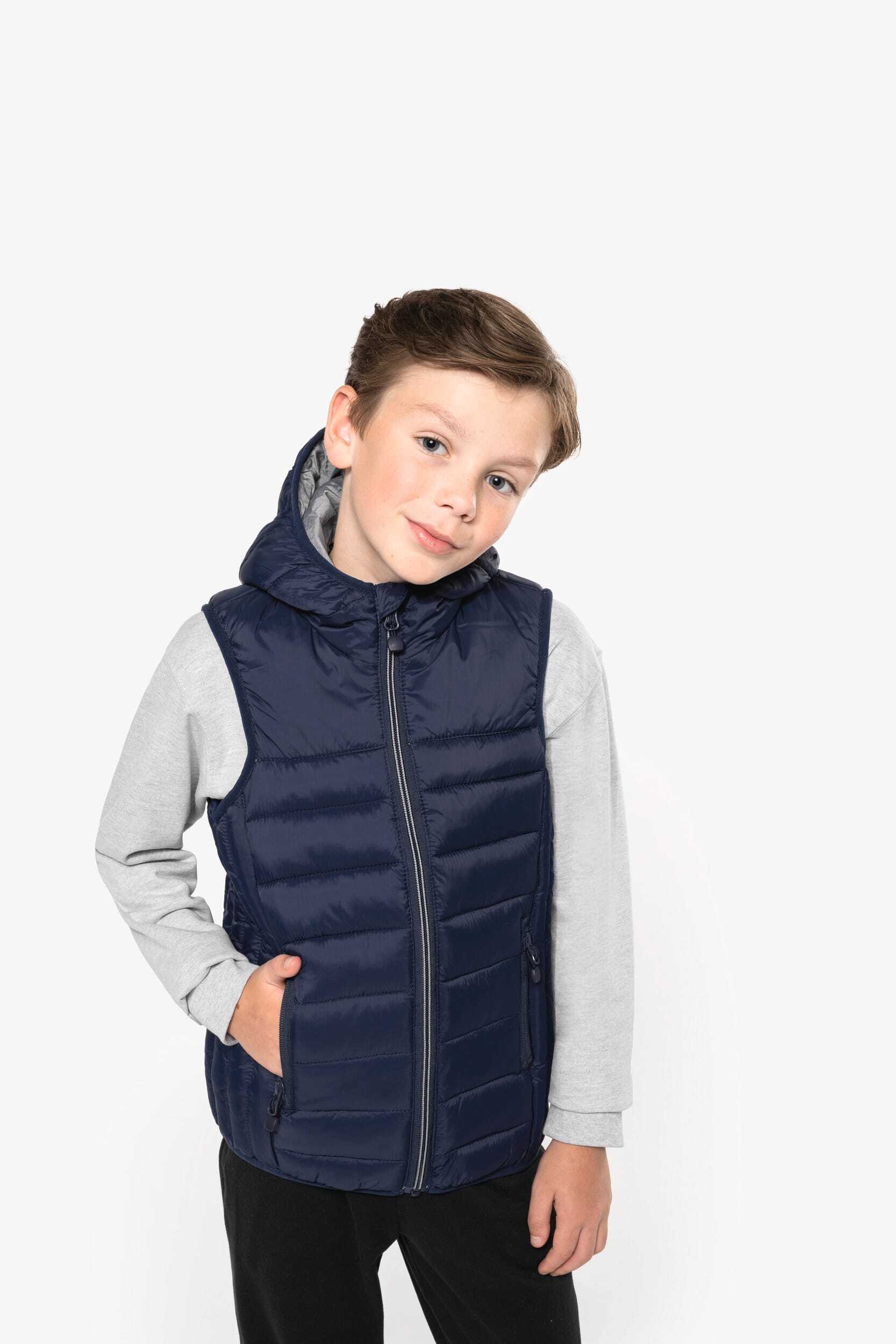 Vestes personnalisable PROACT Bodywarmer à capuche enfant