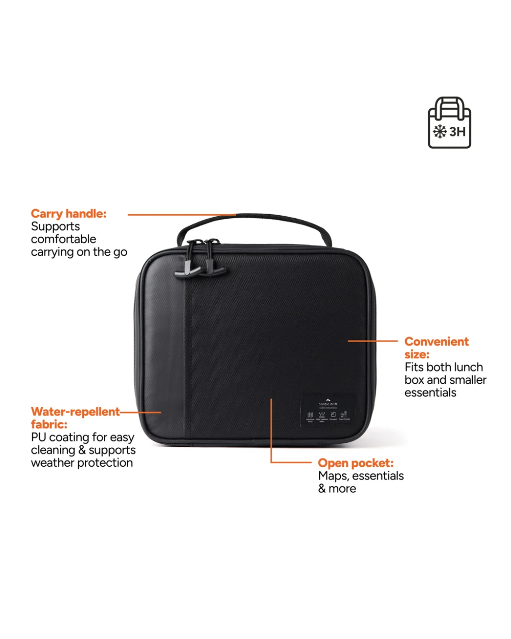 NORDIC DRIFT Nordic Drift Storm RCS wasserabw. Lunch-Kühltasche Taschen personalisierbar