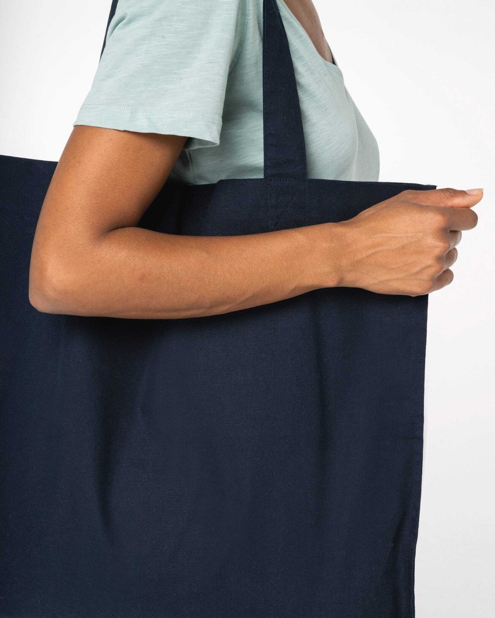 Tassen & Zakken NATIVE SPIRIT Lange ecologische shopper voor bedrukking &amp; borduring