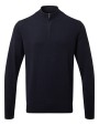 Truien ASQUITH & FOX Men´s Cotton Blend 1/4 Zip Sweater voor bedrukking &amp; borduring