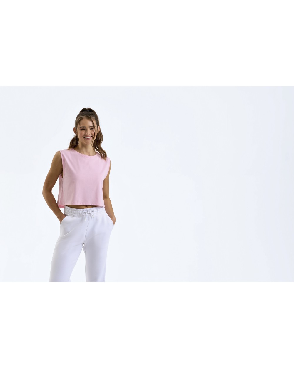 T-shirts TRIDRI Women´s TriDri® Organic Crop Tank voor bedrukking &amp; borduring
