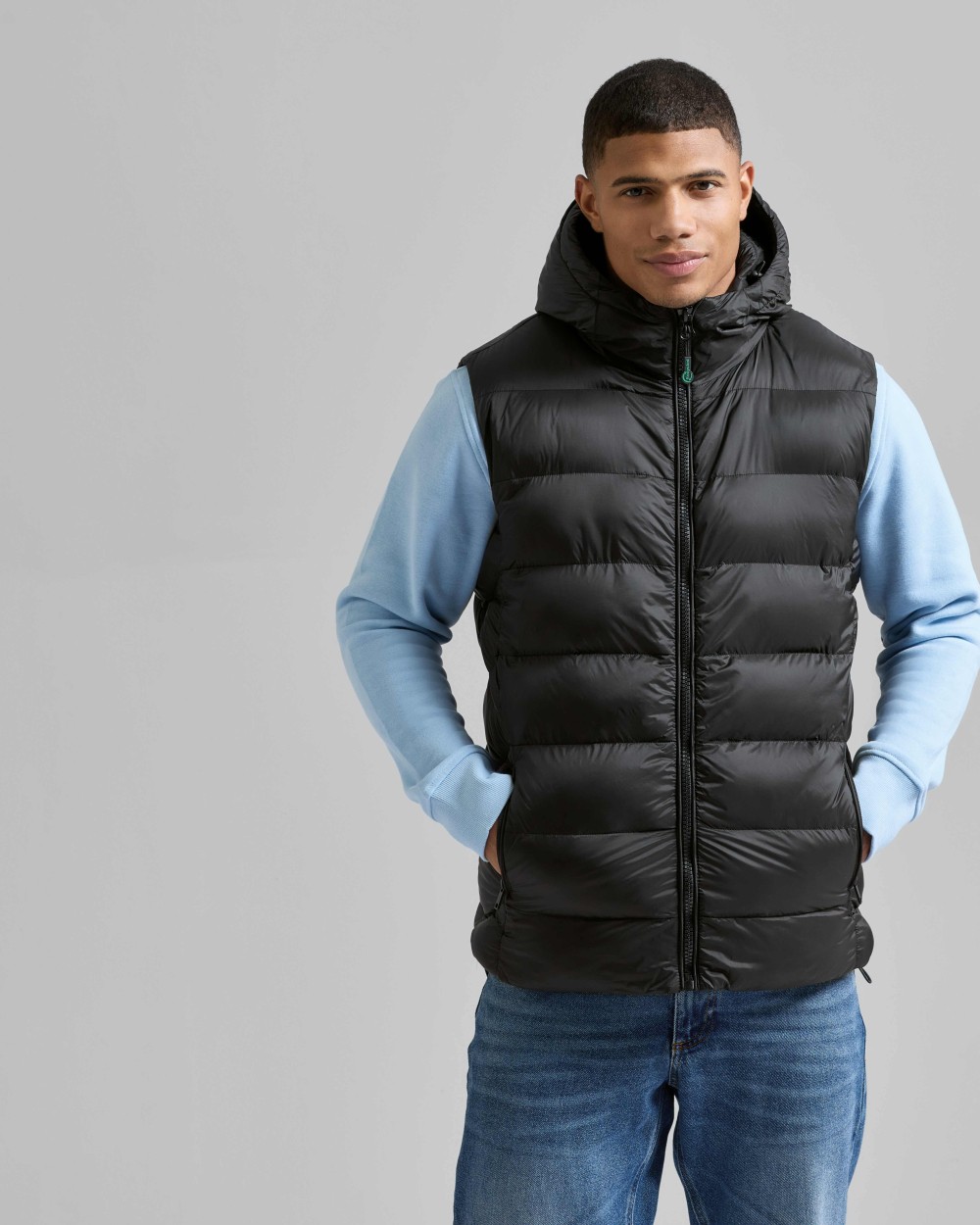 Vestes personnalisable 2786 Doudoune sans manches à capuche recyclée Solitude