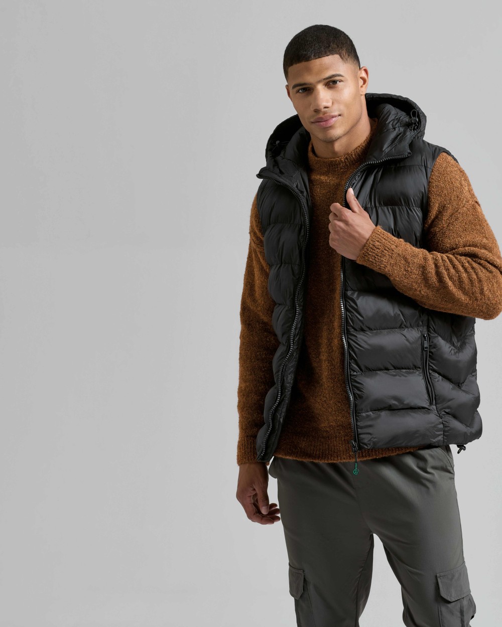 Vestes personnalisable 2786 Doudoune sans manches à capuche recyclée Solitude