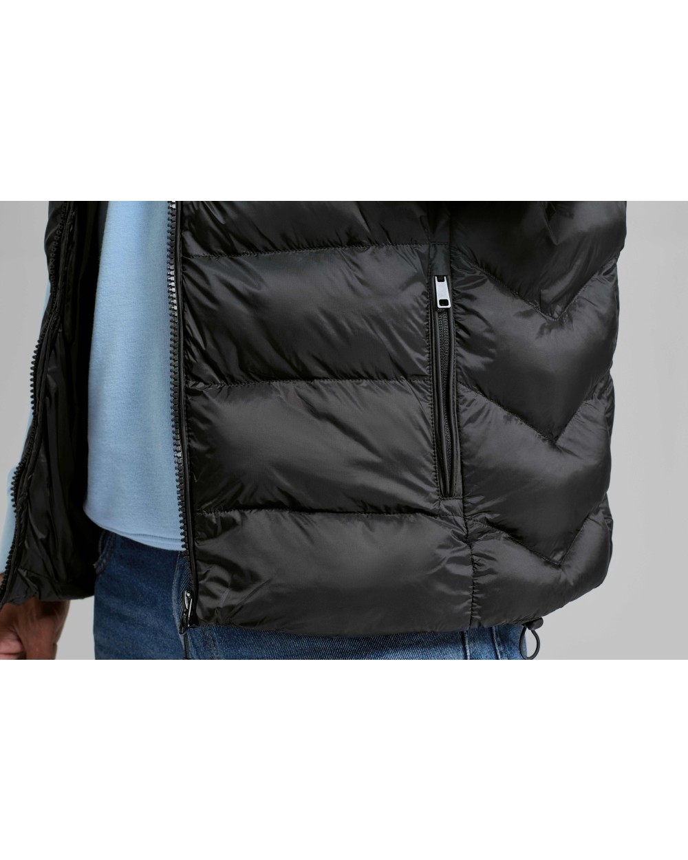 Vestes personnalisable 2786 Doudoune sans manches à capuche recyclée Solitude