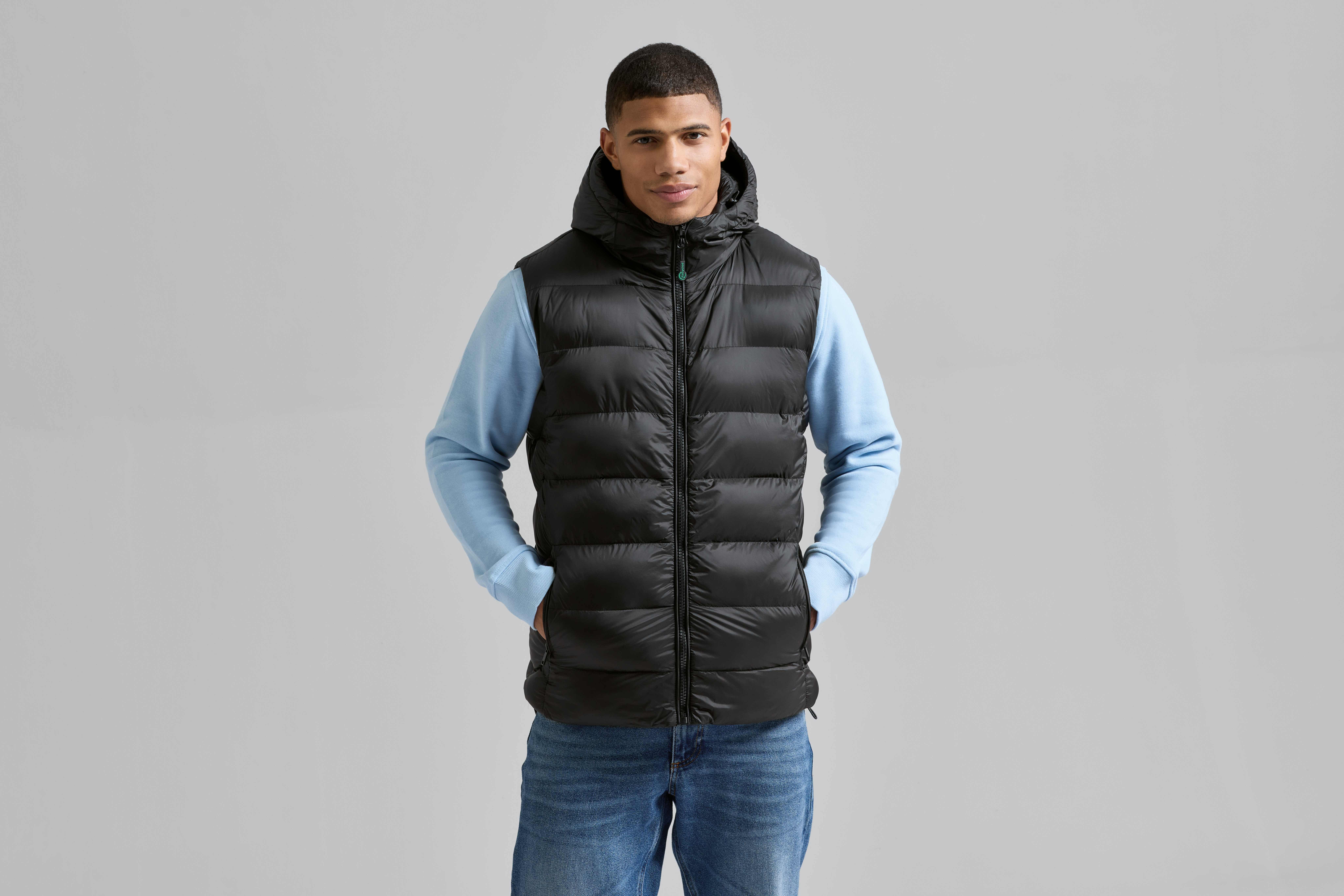 Vestes personnalisable 2786 Doudoune sans manches à capuche recyclée Solitude