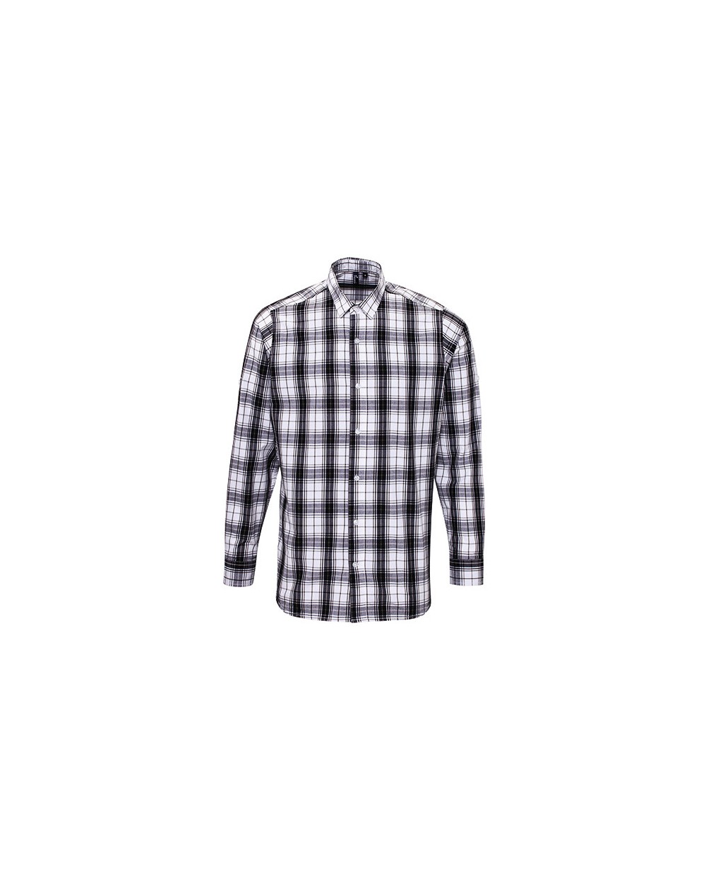Chemises personnalisable PREMIER Ginmill Check Mens Long Sleeve Cotton Shirt