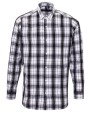 Chemises personnalisable PREMIER Ginmill Check Mens Long Sleeve Cotton Shirt