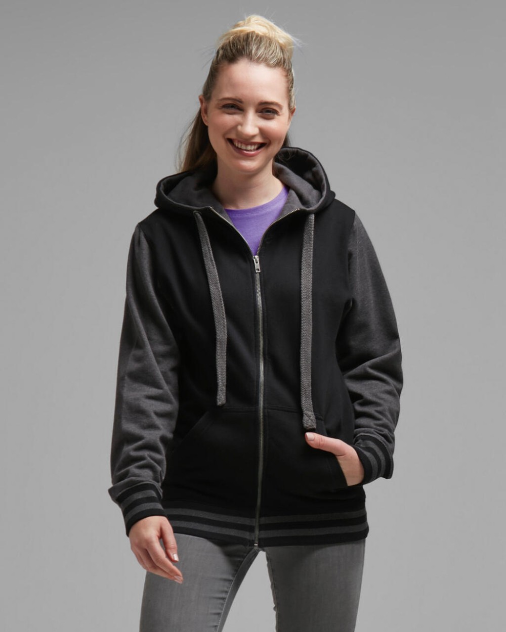 Sweaters & hoodies FDM Active Zip Hoodie voor bedrukking &amp; borduring