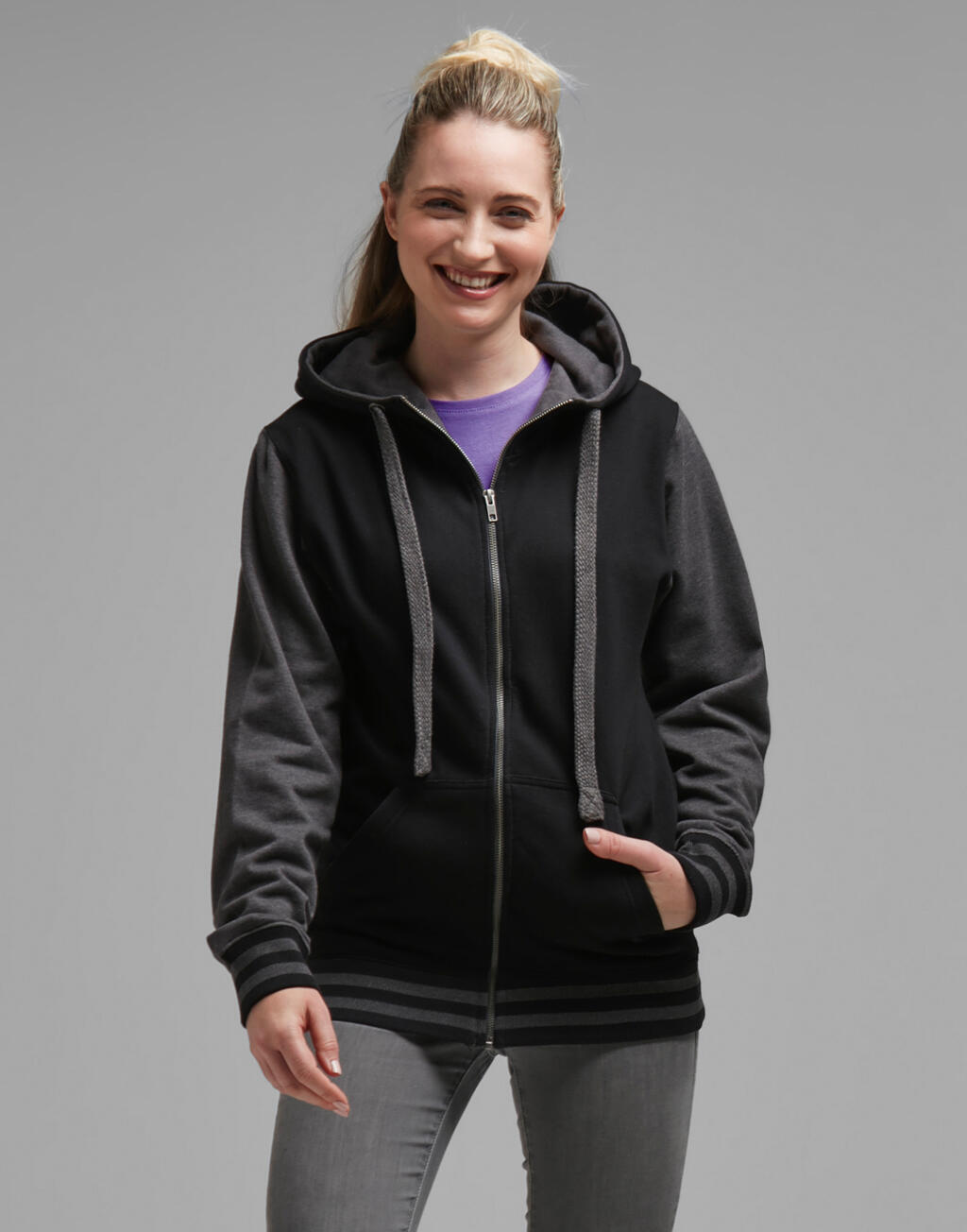 FDM Active Zip Hoodie Sweatshirts personalisierbar