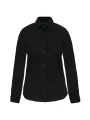 KARIBAN Chemise coton / élasthanne manches longues femme /api/colors/b9fdad4a-5e94-45cb-8c03-c08b349b28c3 personnalisable