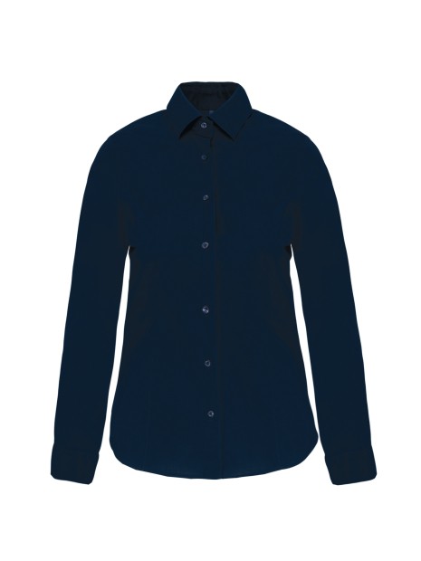 KARIBAN Chemise coton / élasthanne manches longues femme /api/colors/b68891a9-1d28-4f7a-8deb-775c45027afd personnalisable
